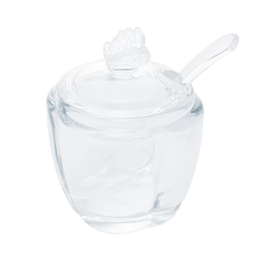 Açucareiro com Colher e Tampa Wolff Butterfly 130ml Vidro - 1