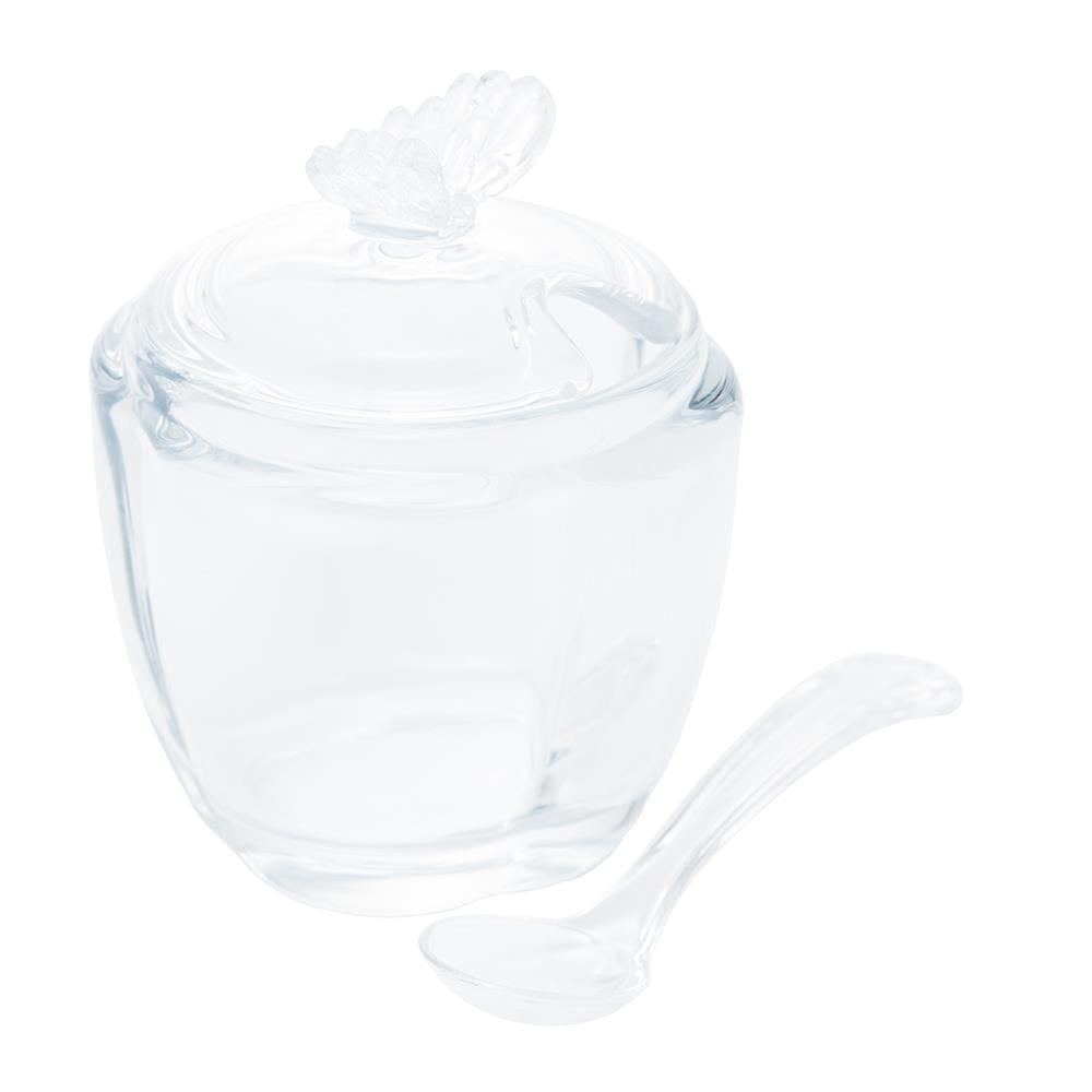 Açucareiro com Colher e Tampa Wolff Butterfly 130ml Vidro - 3