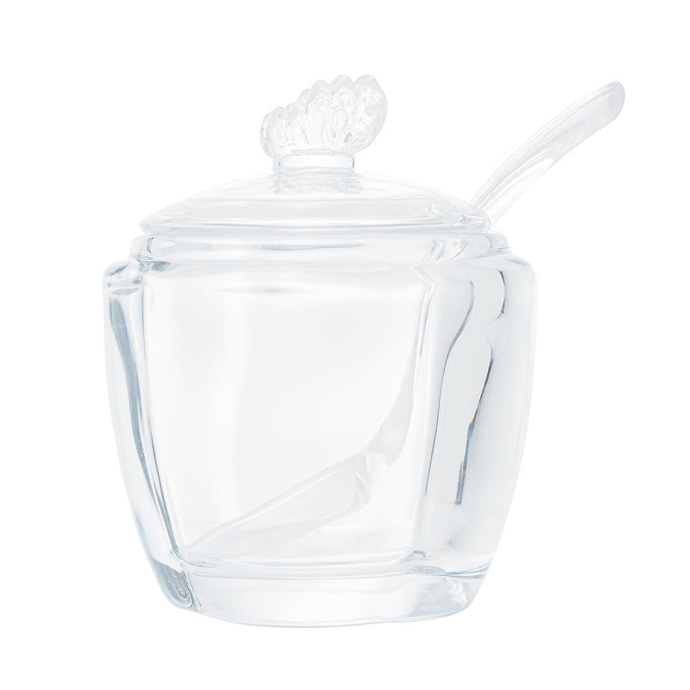 Açucareiro com Colher e Tampa Wolff Butterfly 130ml Vidro - 4