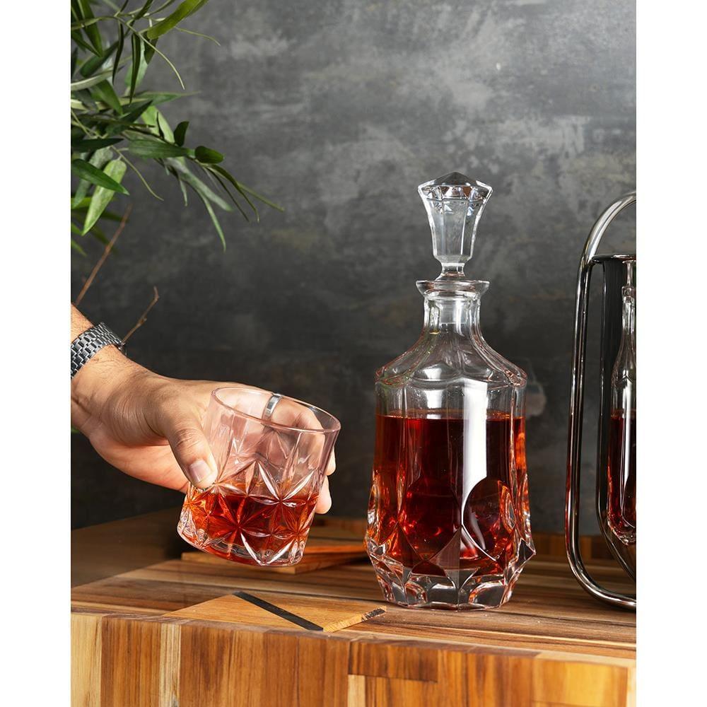 Conjunto 6 Copos Baixo Wolff Stella 300ml Vidro Transparente Elegante - 5