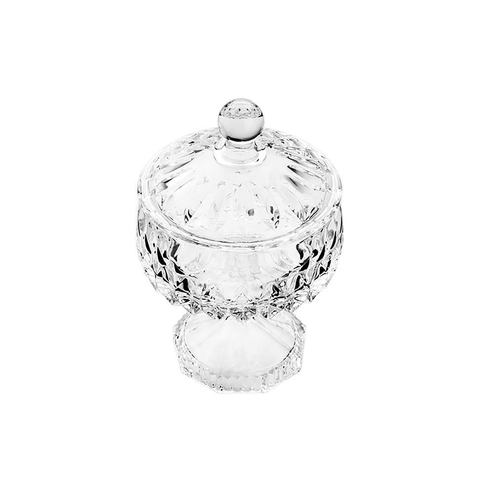 Potiche com Pé Wolff Louise Cristal 14x23cm Acabamento Premium - 2