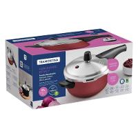 Panela de Pressão Tramontina Vancouver Effect 3L Antiaderente Starflon Max Alumínio Vermelha - 6