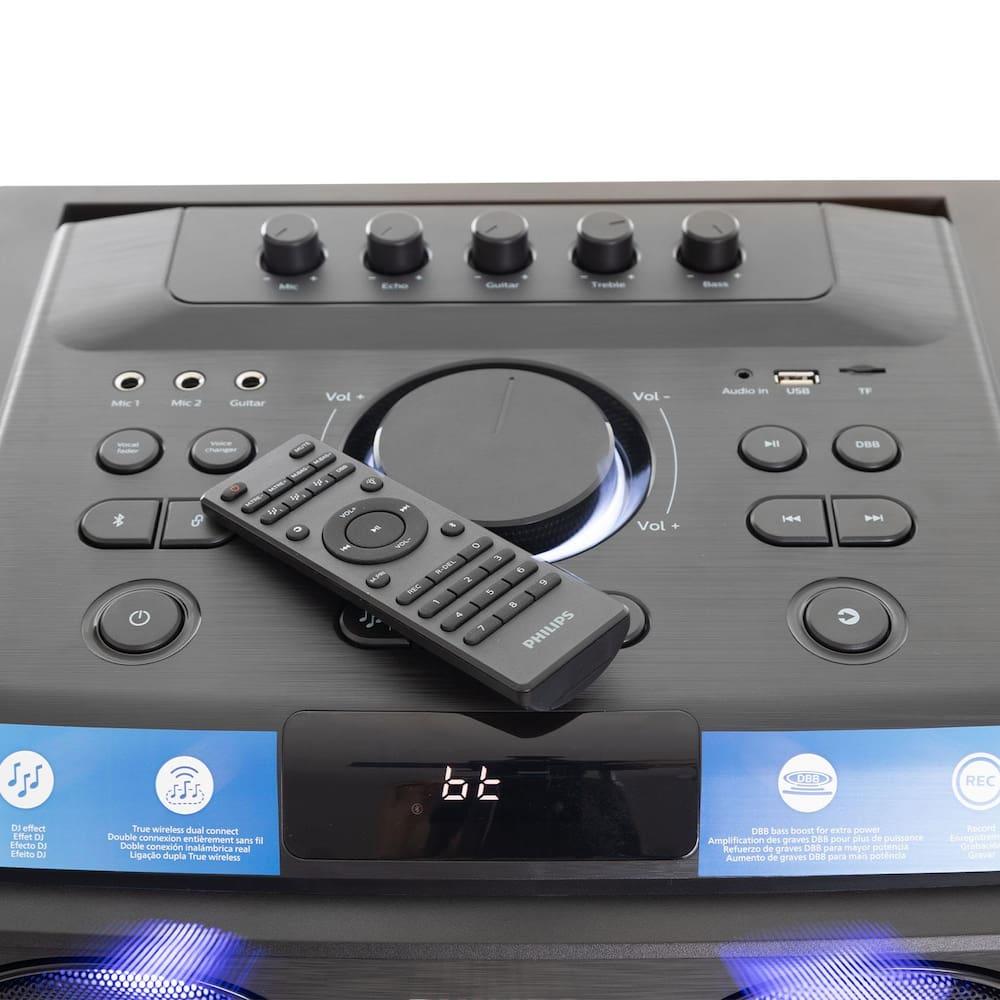 Caixa de Som Philips Party Speaker TAX5509 2400W Bluetooth Luzes LED Preta - 3