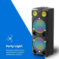 Caixa de Som Philips Party Speaker TAX5509 2400W Bluetooth Luzes LED Preta - 5