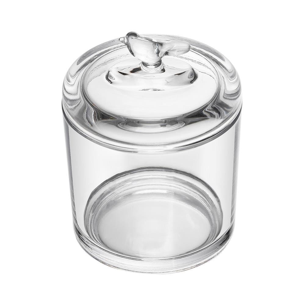 Pote de Cristal Ecológico Wolff 10,5x10,5x14,5cm Bird com Tampa em Alto-Relevo - 1