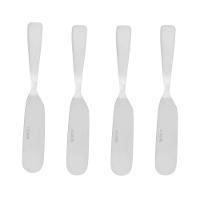 Conjunto 4 Espátulas Wolff Aço Inox Prata com Cabos Ergonômicos e Alta Durabilidade - 1