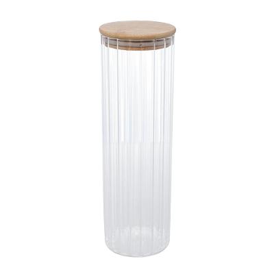 Porta Mantimento Wolff 1,3L Vidro Borossilicato Tampa Bambu