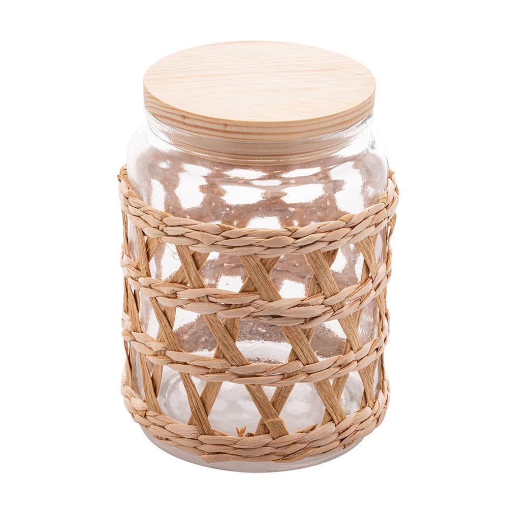 Porta Mantimentos Wolff 750ml Vidro com Sisal Tampa de Madeira - 2