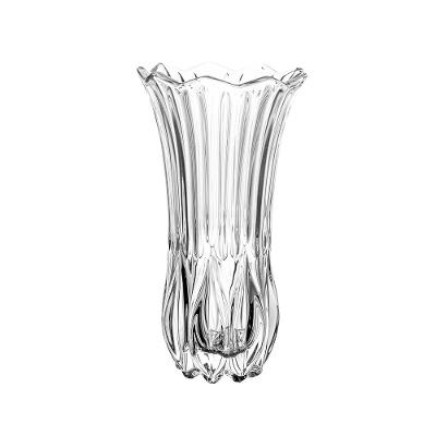 Vaso Wolff Tulipa Vidro 10x10x19cm Design Elegante Transparente