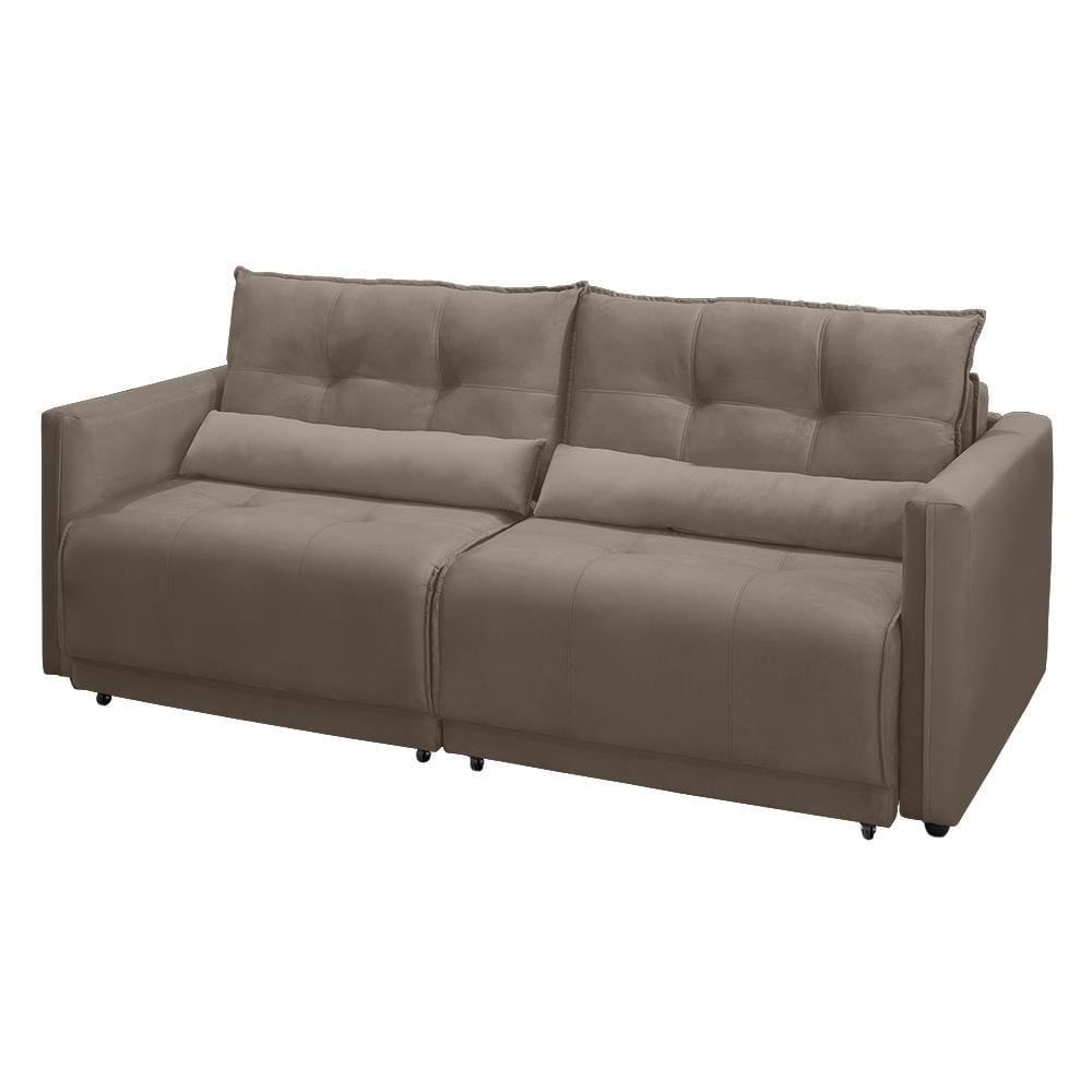 Sofá-Cama RBF Móveis Ibiza 3 Lugares 212cm Reclinável com Rodízios - 2