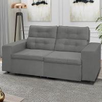 Sofá RBF Móveis Berlin 3 Lugares 202cm Retrátil Reclinável com Rodízios - 1