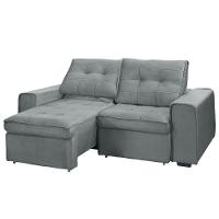 Sofá RBF Móveis Cedro 4 Lugares 242cm Bipartido Retrátil Reclinável - 3