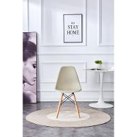 Cadeira Conthey Eiffel Design Eames Base Madeira Estrutura Metálica - 1