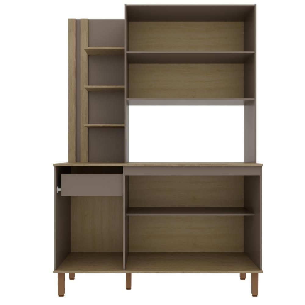 Cozinha Compacta Bartira Safira 135cm 5 Portas e 3 Prateleiras - 5