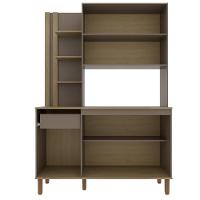 Cozinha Compacta Bartira Safira 135cm 5 Portas e 3 Prateleiras - 5