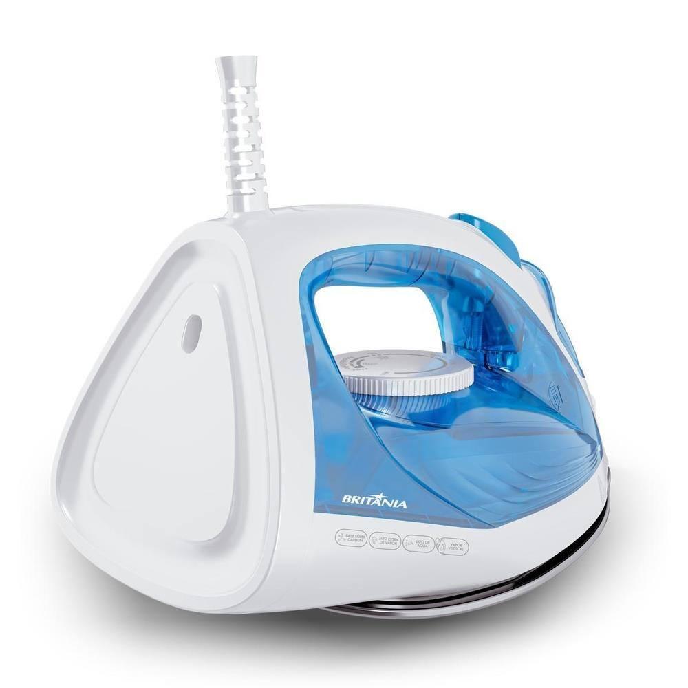 Ferro de Passar Britânia BF07 Base Antiaderente Vapor Vertical Reservatório Azul - 4