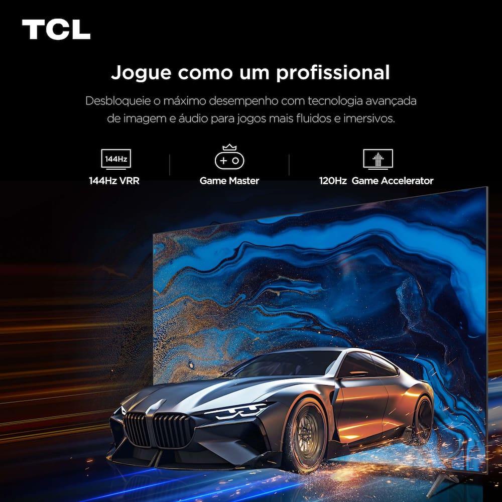 Smart TV 85” 4K TCL 85C6K QD-Mini LED Matte 144Hz Google TV Dolby Vision Atmos - 3