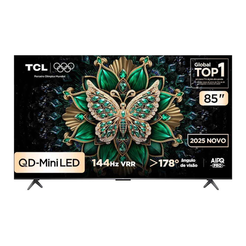 Smart TV 85” 4K TCL 85C6K QD-Mini LED Matte 144Hz Google TV Dolby Vision Atmos - 8