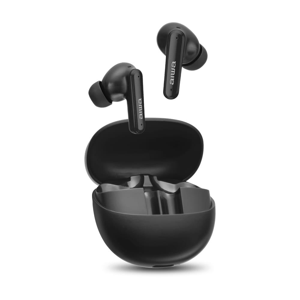 Fone de Ouvido Earbud AIWA AWS-EB-04B Cancelamento de Ruído IPX4 26h de Bateria Preto - 1