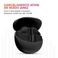 Fone de Ouvido Earbud AIWA AWS-EB-04B Cancelamento de Ruído IPX4 26h de Bateria Preto - 3
