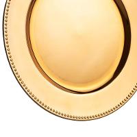 Sousplat de Plástico Wolff Mesa 61024 Dourado - 33 cm - 5