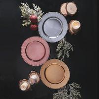 Sousplat de Plástico Wolff Mesa 61024 Dourado - 33 cm - 8