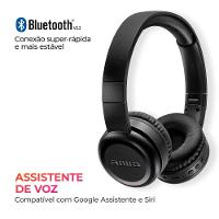 Headphone AIWA HP-03 Bluetooth 100h de Bateria IPX4 Preto - 6