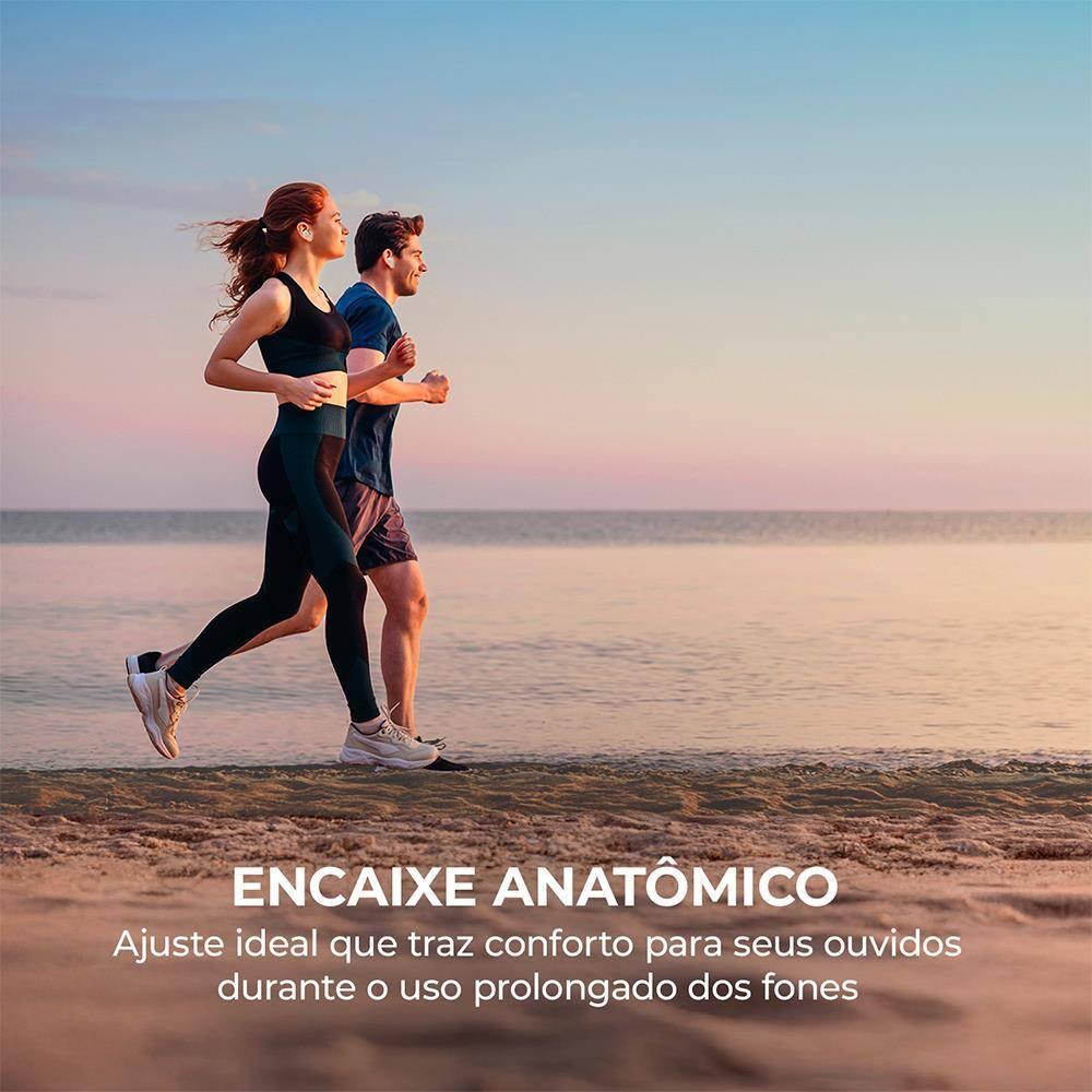 Fone de Ouvido Eardbud AIWA AWS-EB-05-W Bluetooth Cancelamento de Ruído e 24h de Bateria Branco - 5