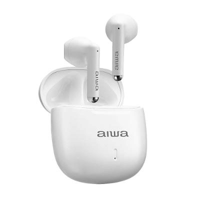 Fone de Ouvido Eardbud AIWA AWS-EB-05-W Bluetooth Cancelamento de Ruído e 24h de Bateria Branco