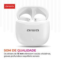 Fone de Ouvido Eardbud AIWA AWS-EB-05-W Bluetooth Cancelamento de Ruído e 24h de Bateria Branco - 2