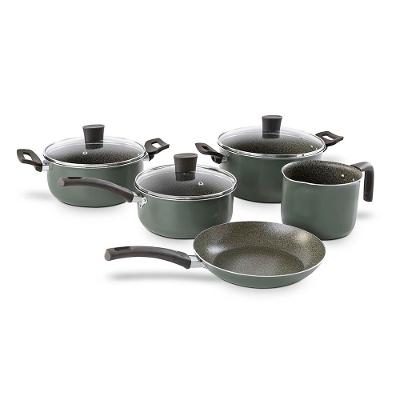 Conjunto de Panelas Multiflon Ekó 5 Peças Antiaderente 7 Camadas Verde