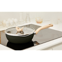 Panela Wok Tefal One Pick Pot 22cm Alumínio Antiaderente Indução Tampa Vidro Preto - 14