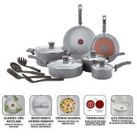 Conjunto de Panelas Tefal Recycled Ceramic 10 Peças Cinza Antiaderente Cerâmico Tampa Vidro - 2