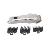 Máquina de Cortar Cabelo Mister Lizz Argo Profissional A Bateria 7000 RPM Bivolt Prata