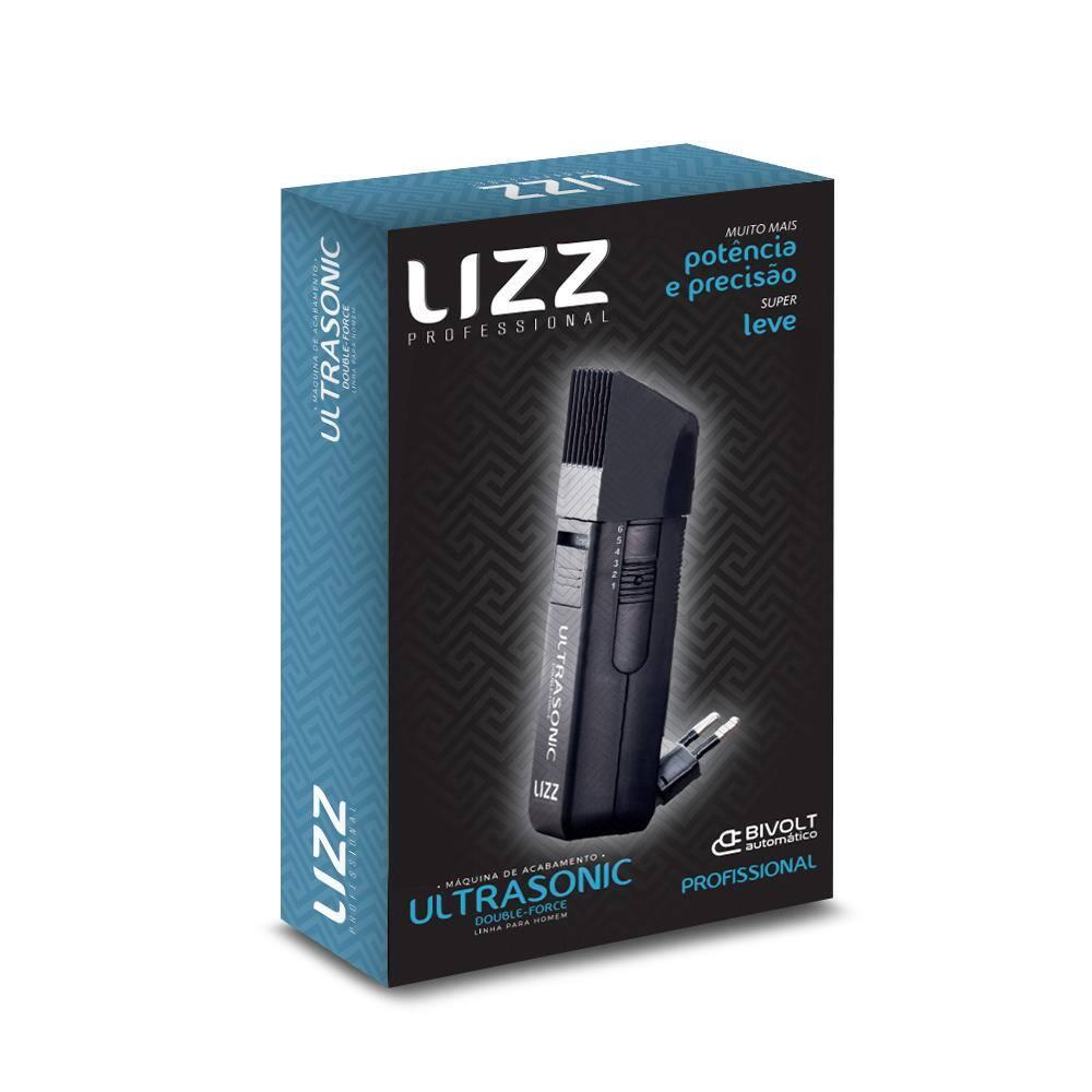 Máquina de Acabamento Lizz Ultrasonic Double Force 6000RPM 2 Baterias Plug In Preta - 4
