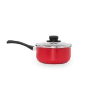 Panela Multiflon Gourmet 20cm 2,7L Antiaderente com Tampa de Vidro Vermelha - 2