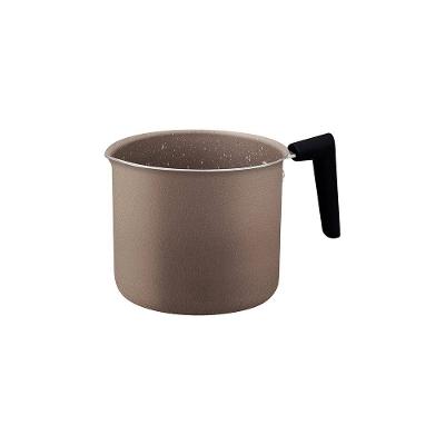 Fervedor Tramontina Milazzo 14cm Alumínio Antiaderente Starflon Max Soft-touch Amêndoa