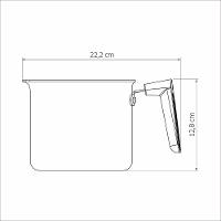 Fervedor Tramontina Milazzo 14cm Alumínio Antiaderente Starflon Max Soft-touch Amêndoa - 7