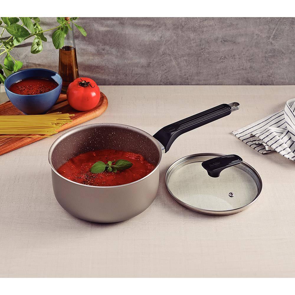 Panela Tramontina Milazzo 18cm Alumínio Antiaderente Starflon Max Soft-touch Amêndoa - 5