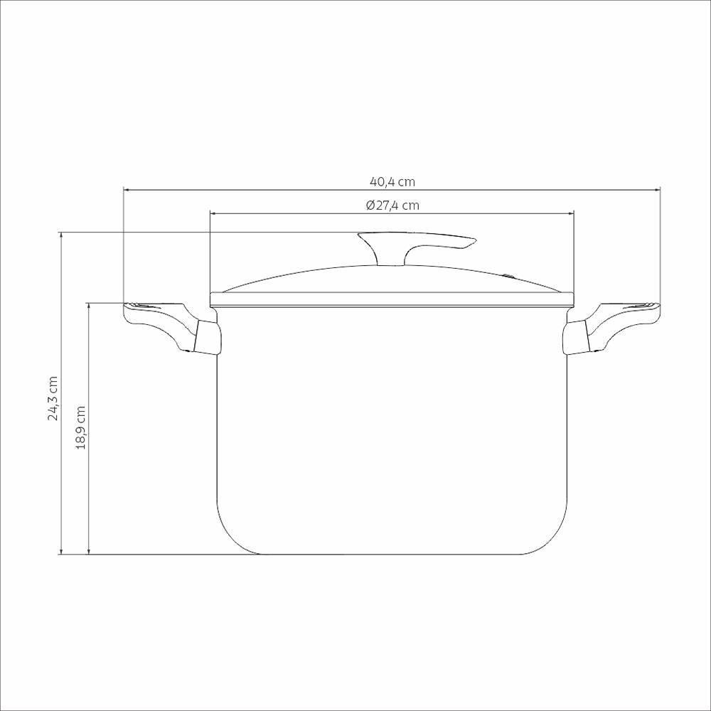 Caldeirão Tramontina Milazzo 26cm Alumínio Antiaderente Starflon Max Soft-touch Amêndoa - 6