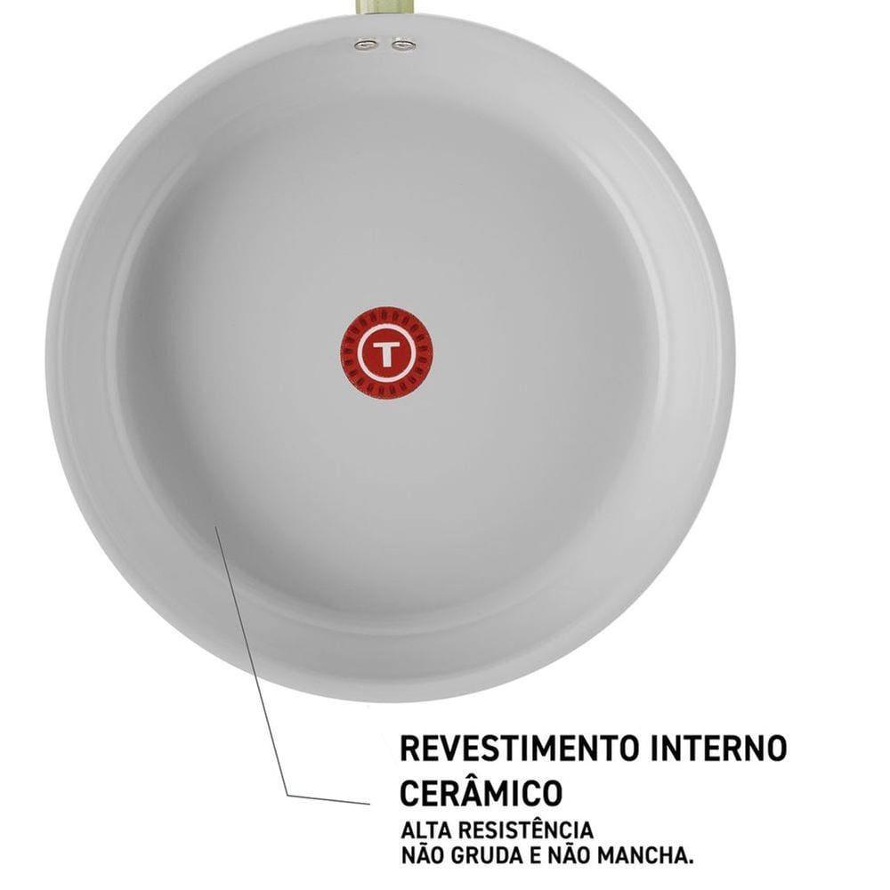 Jogo de Panelas Tefal Recycled Ceramic 9 Peças Revestimento Cerâmico Antiaderente Verde - 4