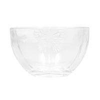 Conjunto 4 Bowls de Vidro Wolff Butterfly 11x11x6,5cm 350ml Detalhe em Relevo
