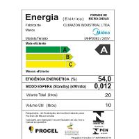 Micro-ondas Midea MHP20B MasterCook 20L 1050W Painel Touch Branco - 8