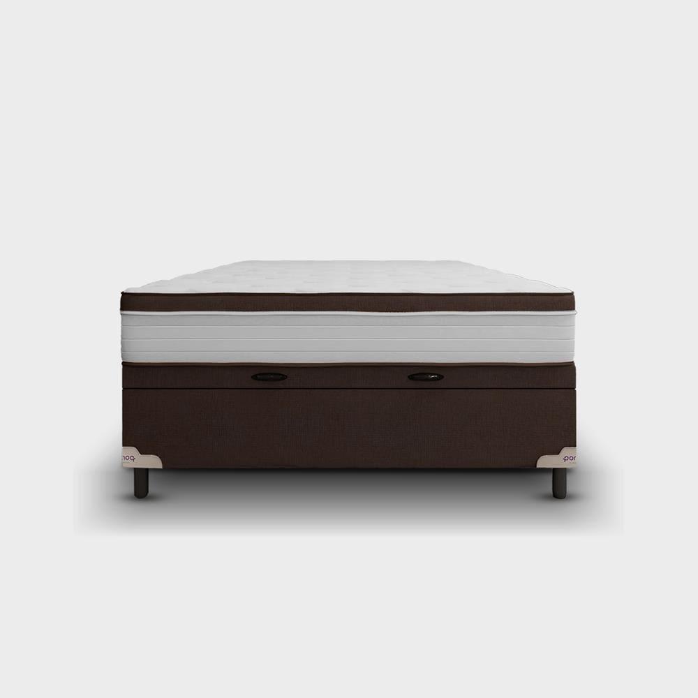 Cama Box Solteiro Portobel Noah 65x88x188cm Colchão Ortopédico Molas Ensacadas Box Baú Antiácaro - 3