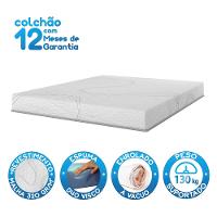 Colchão Bartira Viena Queen Size 20x158x198cm Viscoelástico D40+D33 Enrolado a Vácuo Branco