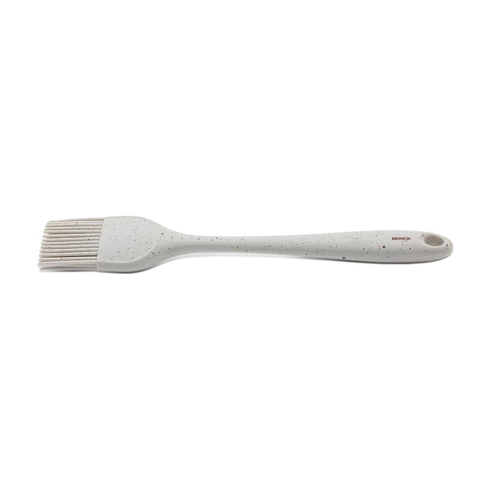 Pincel de Silicone Brinox Flex 28cm Resiste Alta Temperatura Fácil de Lavar Vanilla - 1