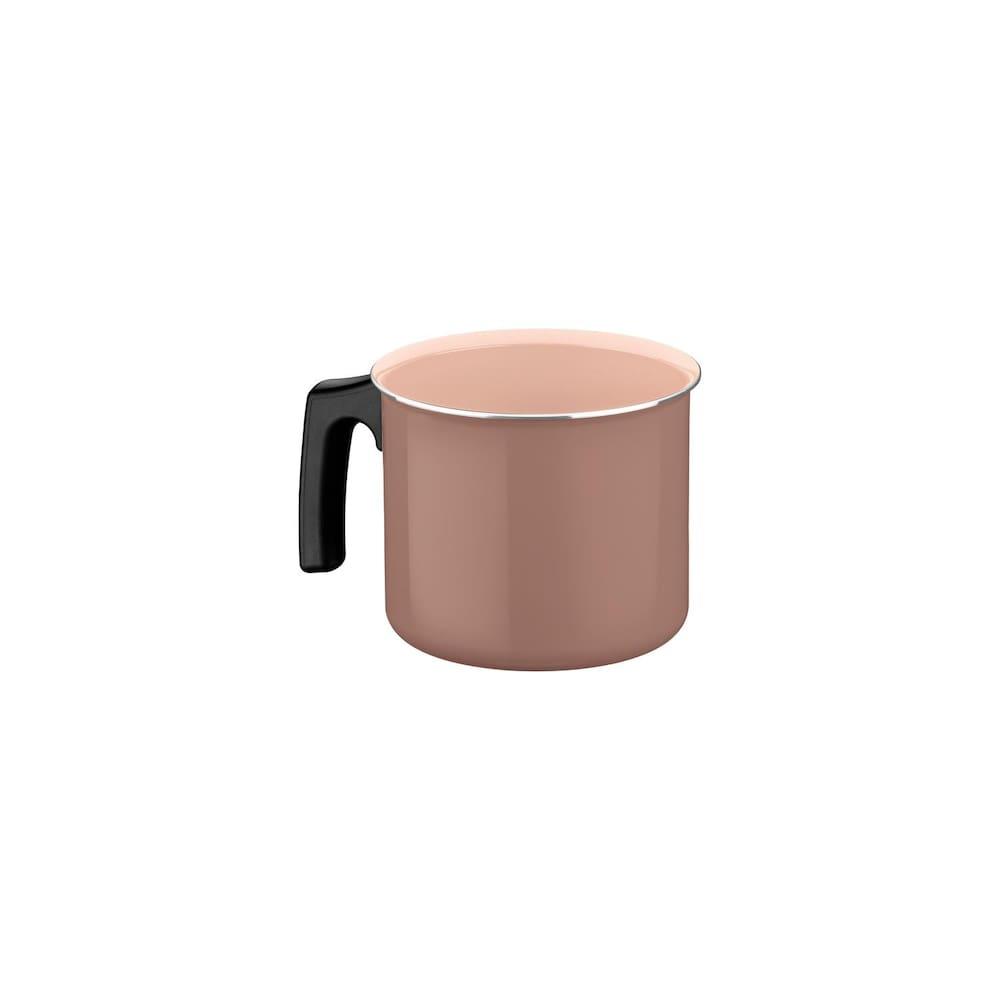 Jogo de Panelas Tramontina Évora 5 Peças Revestimento Cerâmico Tampas de Vidro Capuccino - 5