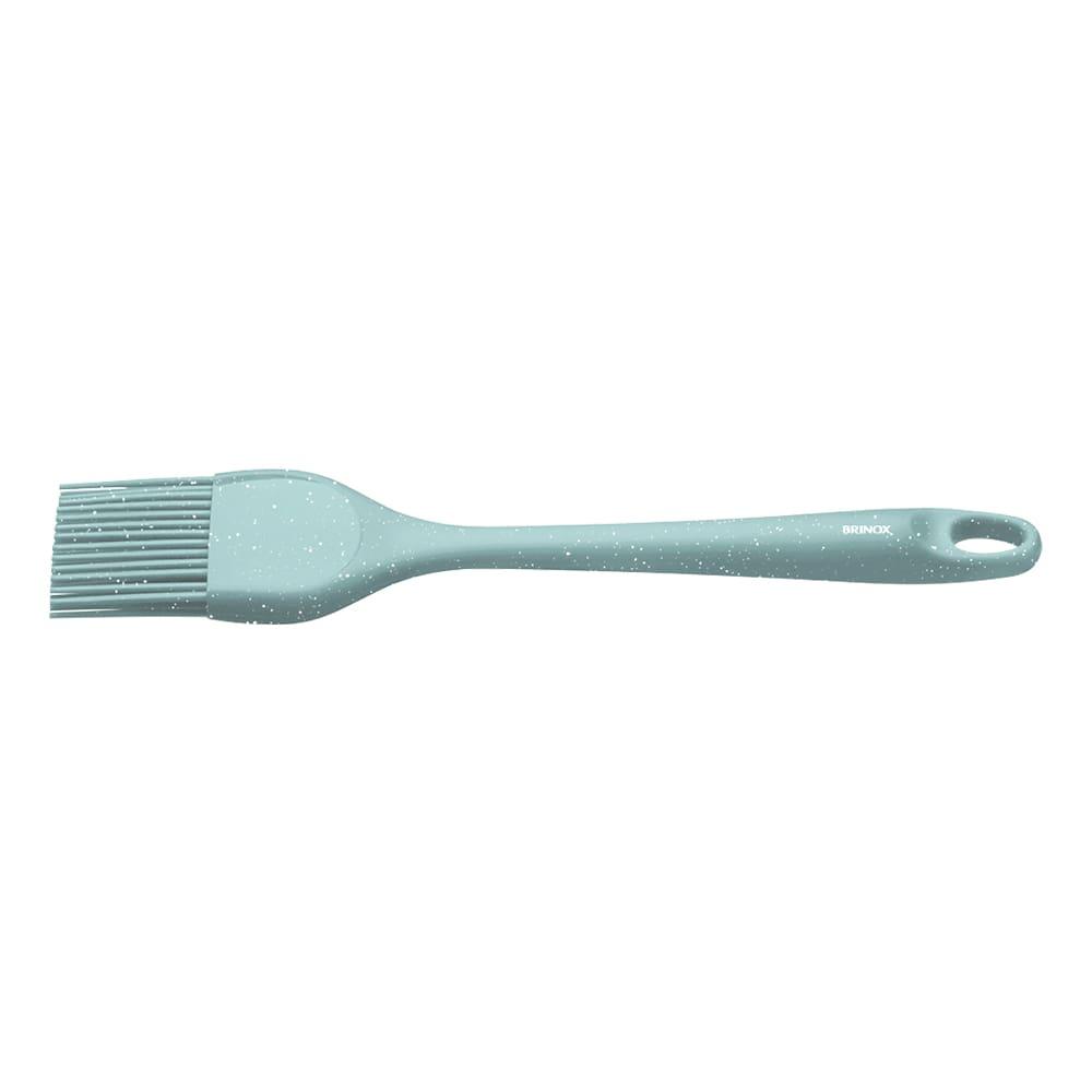 Pincel de Silicone Brinox Flex 28cm Resiste Alta Temperatura Fácil de Lavar Verde - 1