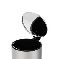 Lixeira Inox Brinox Spin 3L com Pedal Fechamento Suave Balde Removível - 2