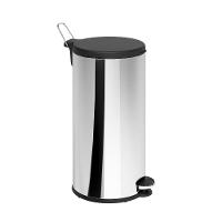 Lixeira Inox com Pedal Brinox Flat 20L Aro Removível - 1